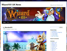 Tablet Screenshot of blog.wizard101.co.uk
